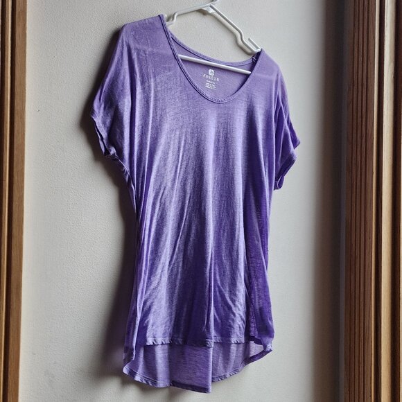 Free2B Purple Scoop Neck Tissue T-Shirt Size XL - Picture 2 of 15